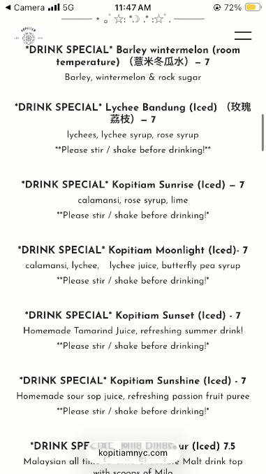 Menu Kopitiam - 5