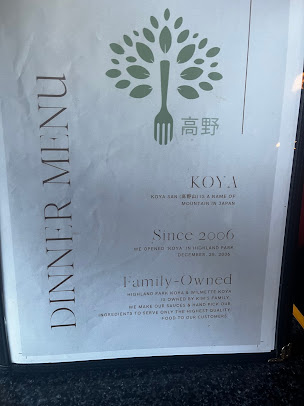 Menu Koya Japan - 0