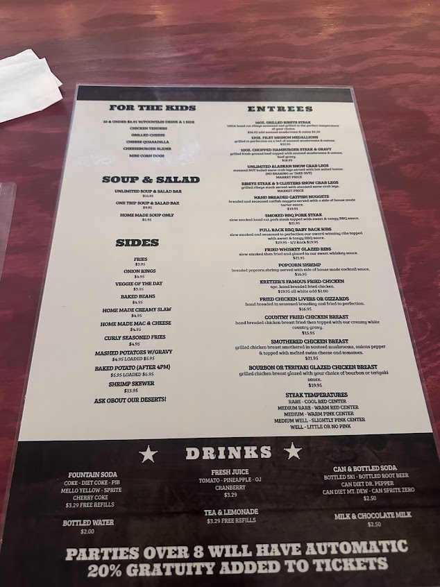 Menu Kretzers Grill And Bar - 5