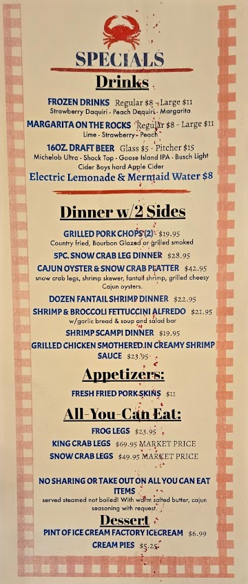 Menu Kretzers Grill And Bar - 8