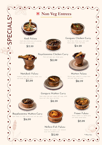 Menu Kritunga Indian Restaurant Illinois - 2