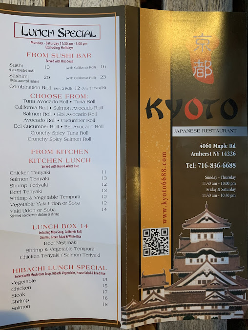 Menu Kyoto Japanese Restaurant - 7
