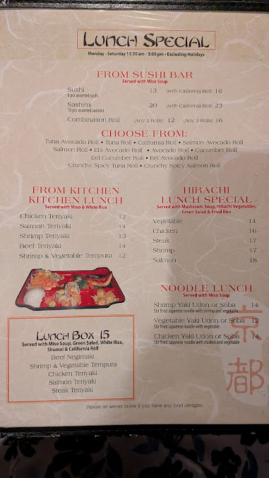 Menu Kyoto Japanese Restaurant - 8