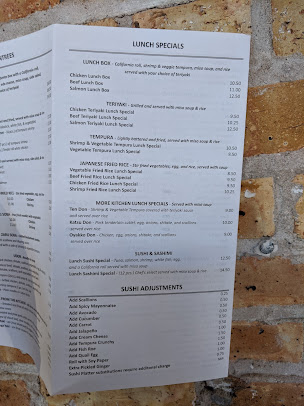 Menu Kyoto Sushi Plus Japanese Restaurant - 1