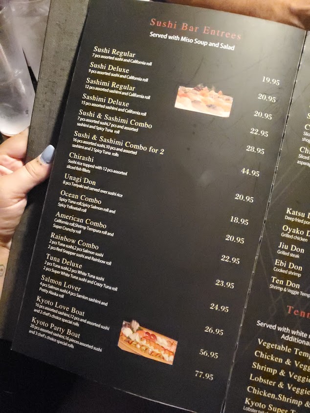 Menu Kyoto Sushi Steak House - 8
