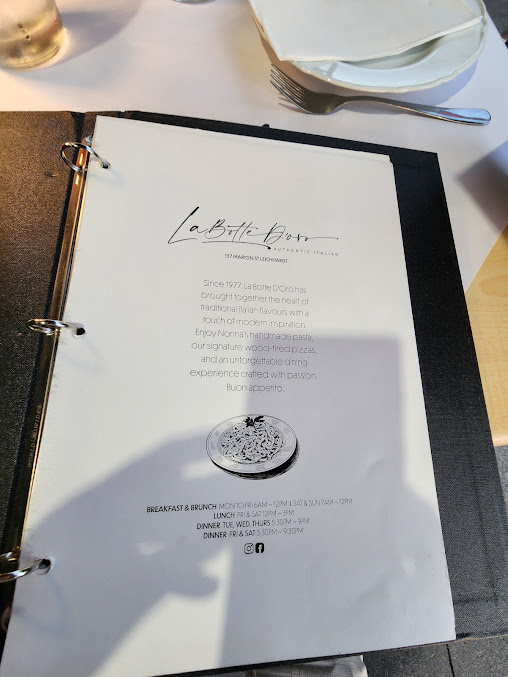Menu La Botte D'oro Restaurant - 4