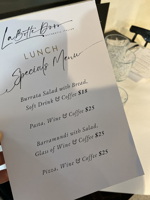 Menu La Botte D'oro Restaurant - 9