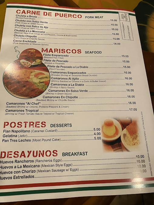 Menu La Cabaña - 1