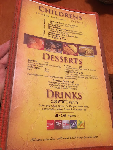 Menu La Carreta Mexican Restaurant Newport - 7