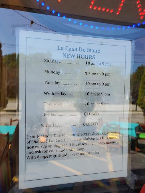 Menu La Casa De Isaac & Moishe - 2