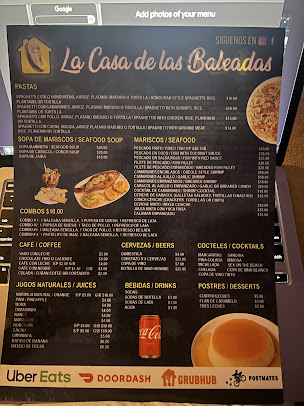 Menu La Casa De Las Baleadas 2 - 0