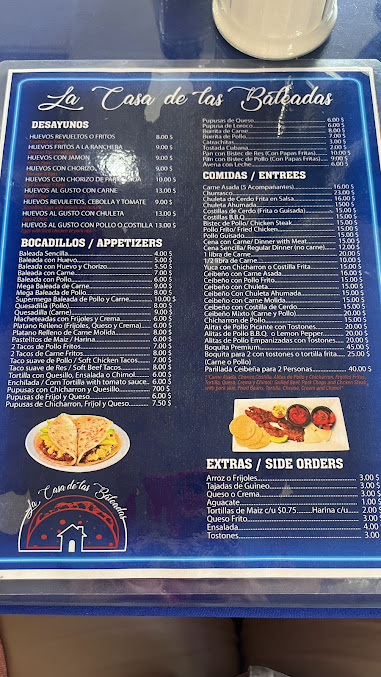 Menu La Casa De Las Baleadas 2 - 2
