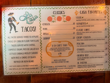 Menu La Casa Restaurant - 1