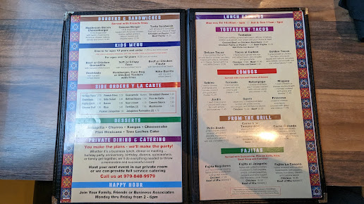 Menu La Casona Mexican Restaurant - 6