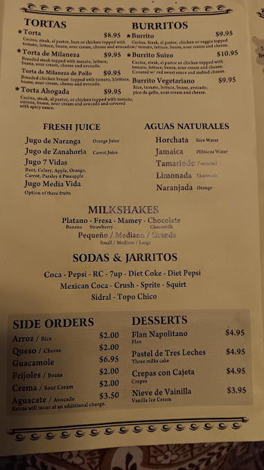 Menu La Cecina Restaurant Familiar 3 - 7