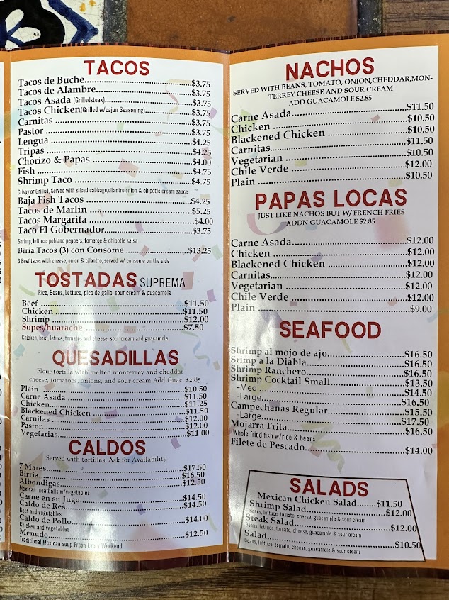 Menu La Cocina De Mama Margarita - 3