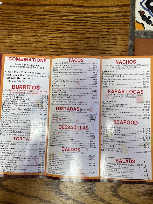 Menu La Cocina De Mama Margarita - 4