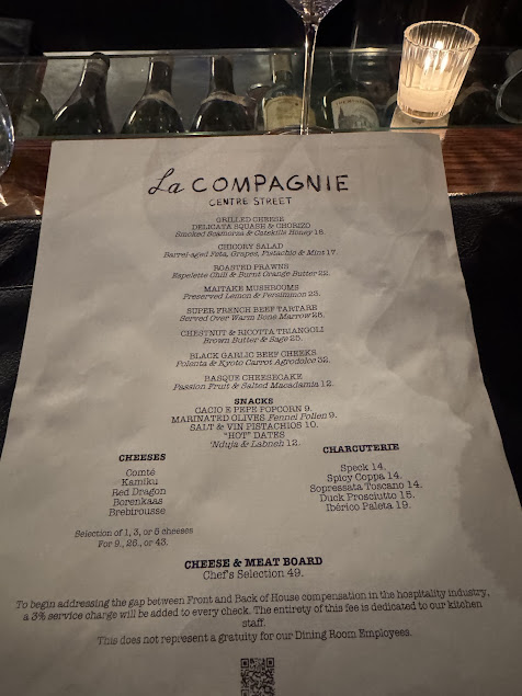 Menu La Compagnie Centre Street - 4
