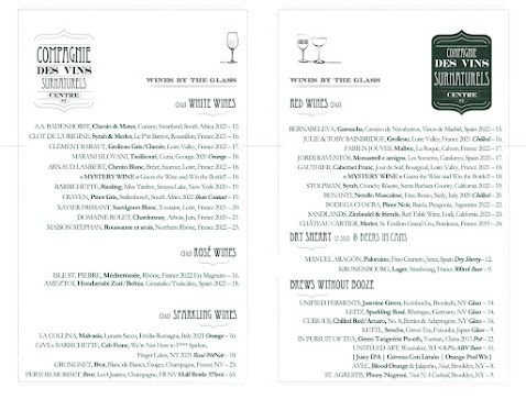 Menu La Compagnie Centre Street - 7