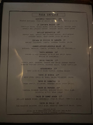Menu La Contenta - 2