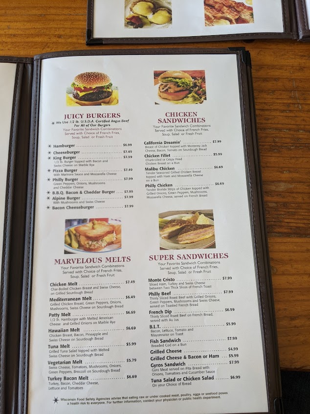 Menu La Crosse Family Restaurant - 2