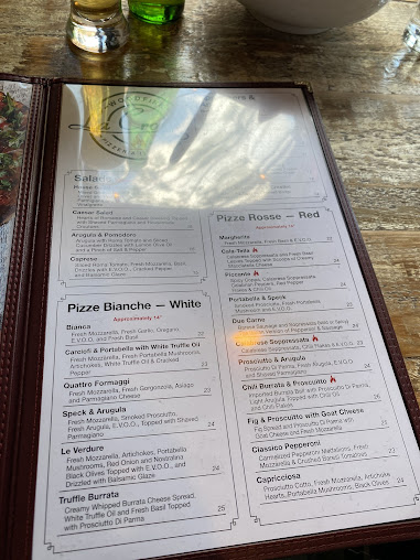 Menu La Crosta Woodfire Pizzeria Italiana - 0