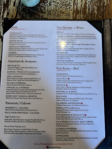 Menu La Crosta Woodfire Pizzeria Italiana - 4