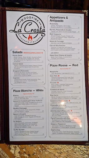 Menu La Crosta Woodfire Pizzeria Italiana - 6
