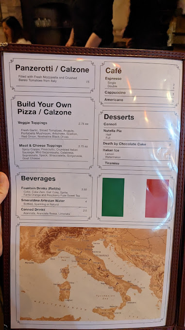Menu La Crosta Woodfire Pizzeria Italiana - 7