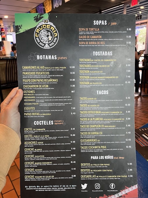 Menu La Cruderia - 9