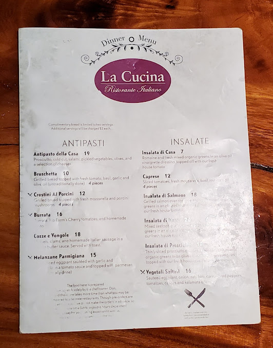 Menu La Cucina Ristorante Italiano - 4