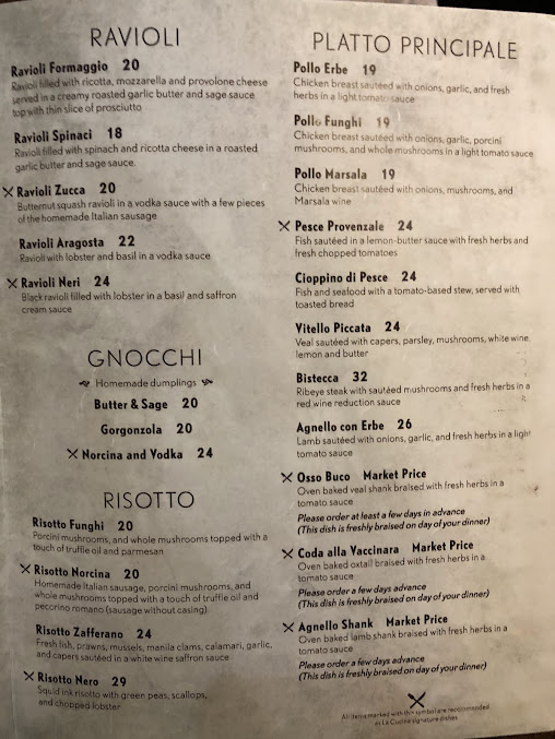 Menu La Cucina Ristorante Italiano - 5