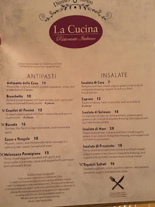 Menu La Cucina Ristorante Italiano - 9