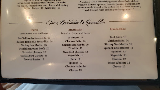 Menu La Escondida Mexican Grill - 7