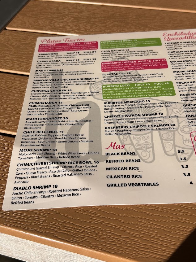 Menu La Fiesta Port Orange - 0