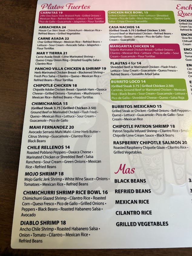 Menu La Fiesta Port Orange - 5