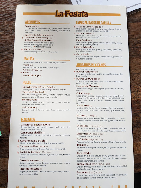 Menu La Fogata Restaurant Evans - 3