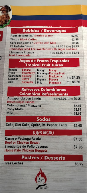 Menu La Fogata Restaurant - 2