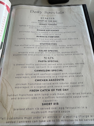 Menu La Fontana Coast - Sea Isle City - 2