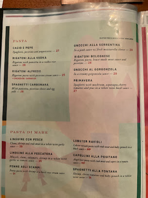 Menu La Fontana Coast - Sea Isle City - 4