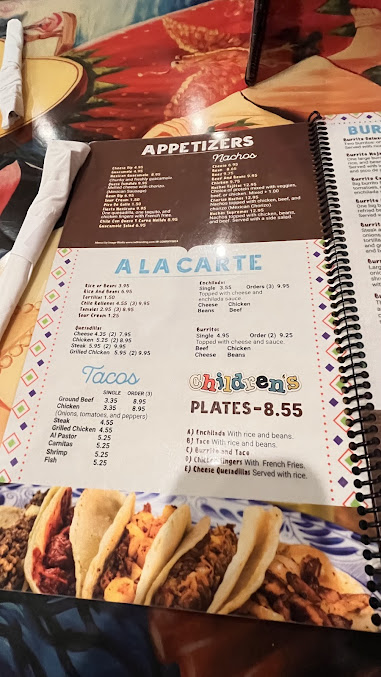 Menu La Galera Mexican Restaurant - 0