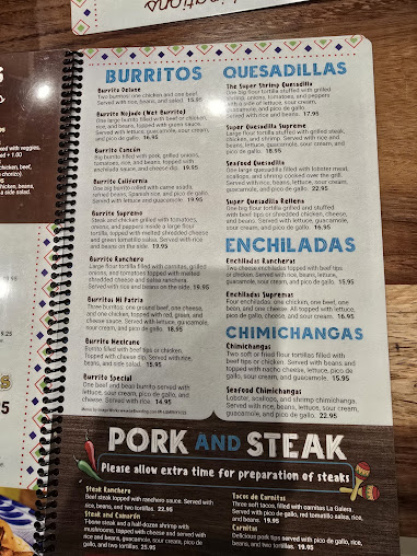 Menu La Galera Mexican Restaurant - 7