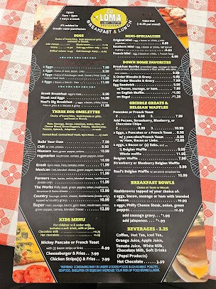 Menu La Loma Coney Island Restaurant - 1