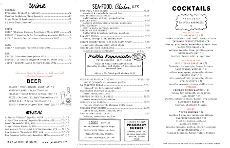 Menu La Lucha - 1