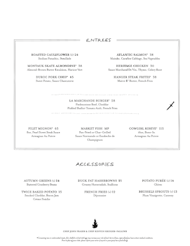 Menu La Marchande - 2