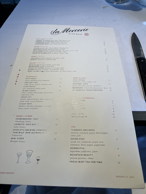 Menu La Mercerie - 0