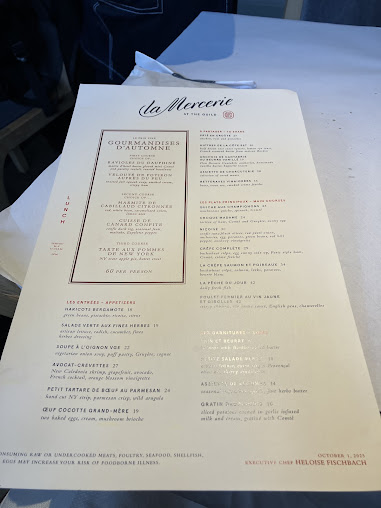 Menu La Mercerie - 9