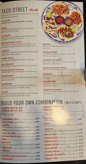 Menu La Mesa Mexican Restaurant - 2