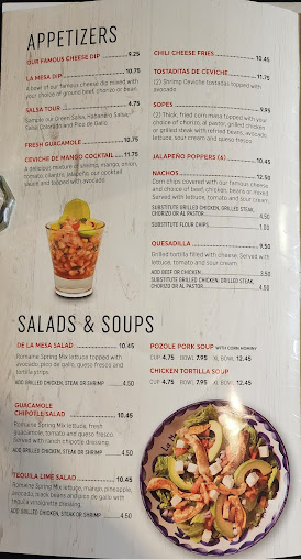 Menu La Mesa Mexican Restaurant - 8