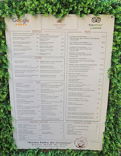 Menu La Nuova Piazzetta Navona - 2